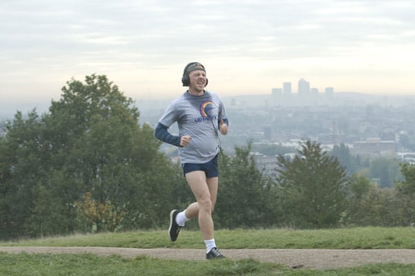 Run, Fatboy, Run : Bild Simon Pegg, David Schwimmer