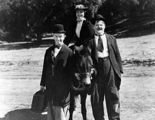 Dick und Doof in: Zwei ritten nach Texas : Bild Stan Laurel, James W. Horne, Oliver Hardy