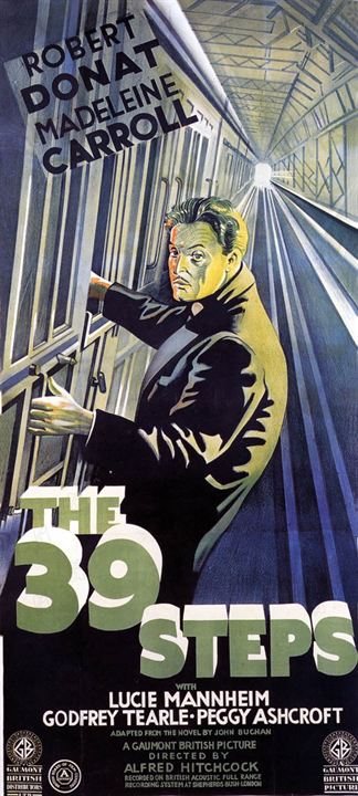 Die 39 Stufen : Bild Alfred Hitchcock, Helen Hayes, Godfrey Tearle, Robert Donat