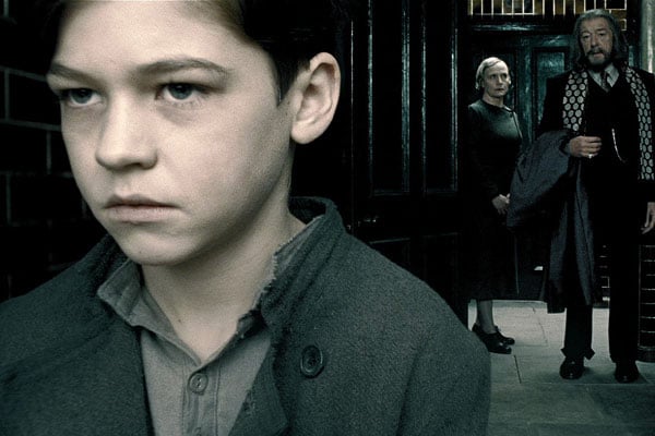 Harry Potter und der Halbblutprinz : Bild Michael Gambon, Amelda Brown, Hero Fiennes Tiffin