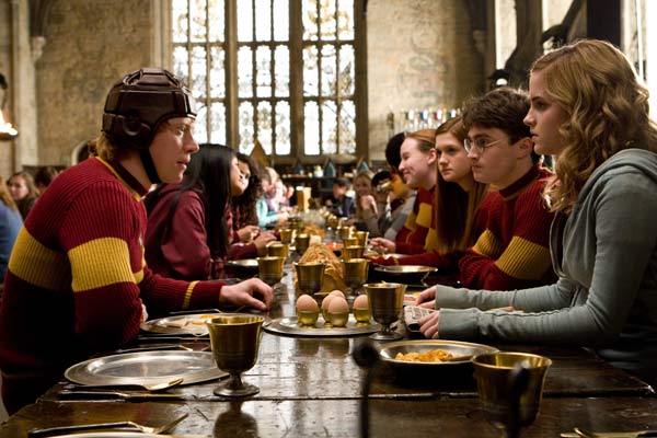Harry Potter und der Halbblutprinz : Bild Bonnie Wright, Daniel Radcliffe, Emma Watson, Rupert Grint