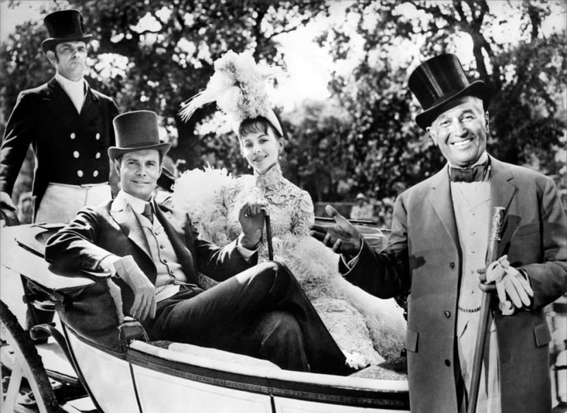 Gigi : Bild Maurice Chevalier, Louis Jourdan, Leslie Caron