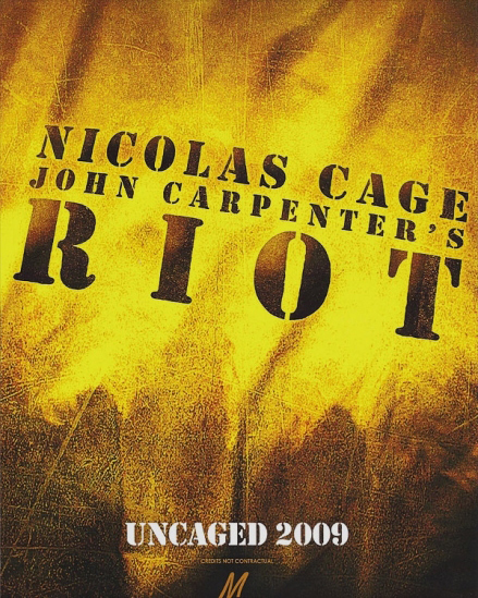 Riot : Kinoposter John Carpenter