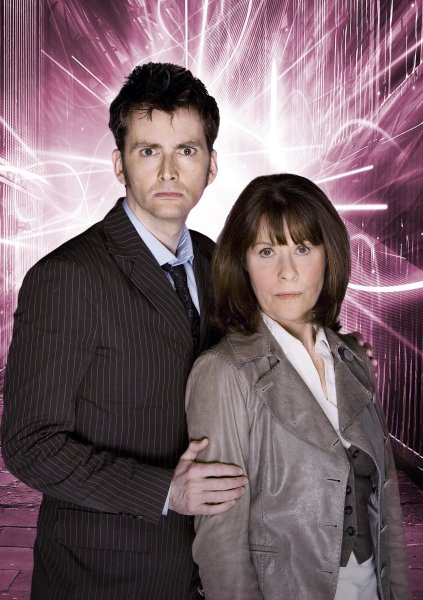 Bild David Tennant, Elisabeth Sladen