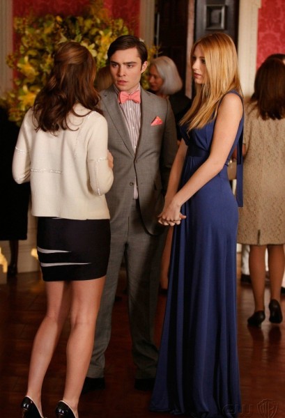 Bild Blake Lively, Leighton Meester, Ed Westwick