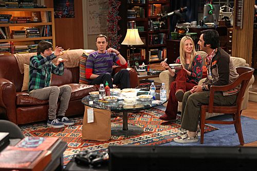 The Big Bang Theory : Bild Kaley Cuoco, Jim Parsons, Kunal Nayyar, Simon Helberg