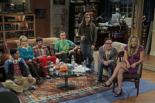 The Big Bang Theory : Bild Kaley Cuoco, Mayim Bialik, Jim Parsons, Kunal Nayyar, Melissa Rauch, Simon Helberg, Johnny Galecki