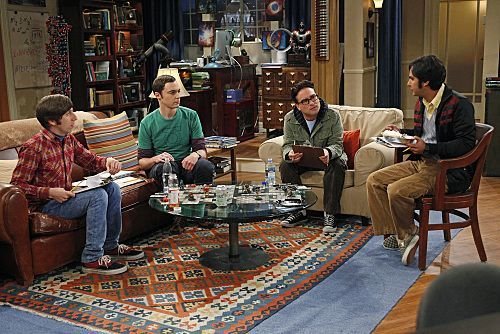 The Big Bang Theory : Bild Kunal Nayyar, Johnny Galecki, Jim Parsons, Simon Helberg