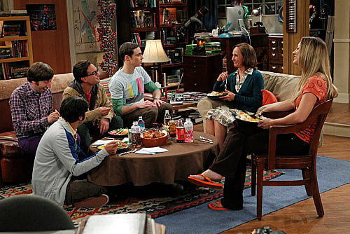 The Big Bang Theory : Bild Kaley Cuoco, Jim Parsons, Kunal Nayyar, Laurie Metcalf, Simon Helberg, Johnny Galecki