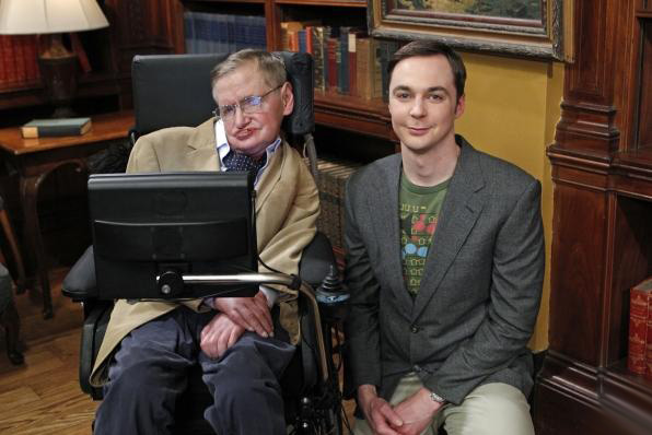 The Big Bang Theory : Bild Jim Parsons, Stephen Hawking
