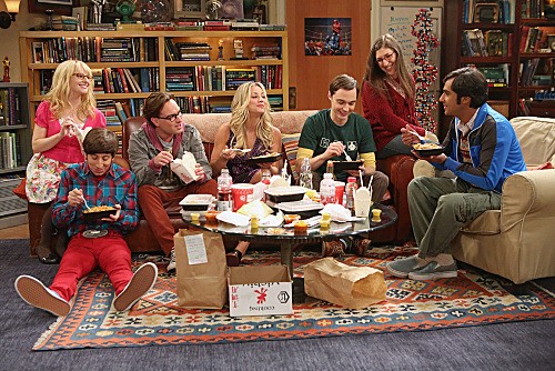 The Big Bang Theory : Bild Jim Parsons, Kunal Nayyar, Melissa Rauch, Simon Helberg, Johnny Galecki, Mayim Bialik, Kaley Cuoco