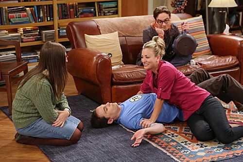 The Big Bang Theory : Bild Mayim Bialik, Kaley Cuoco, Jim Parsons, Johnny Galecki
