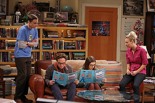 The Big Bang Theory : Bild Jim Parsons, Johnny Galecki, Kaley Cuoco, Mayim Bialik