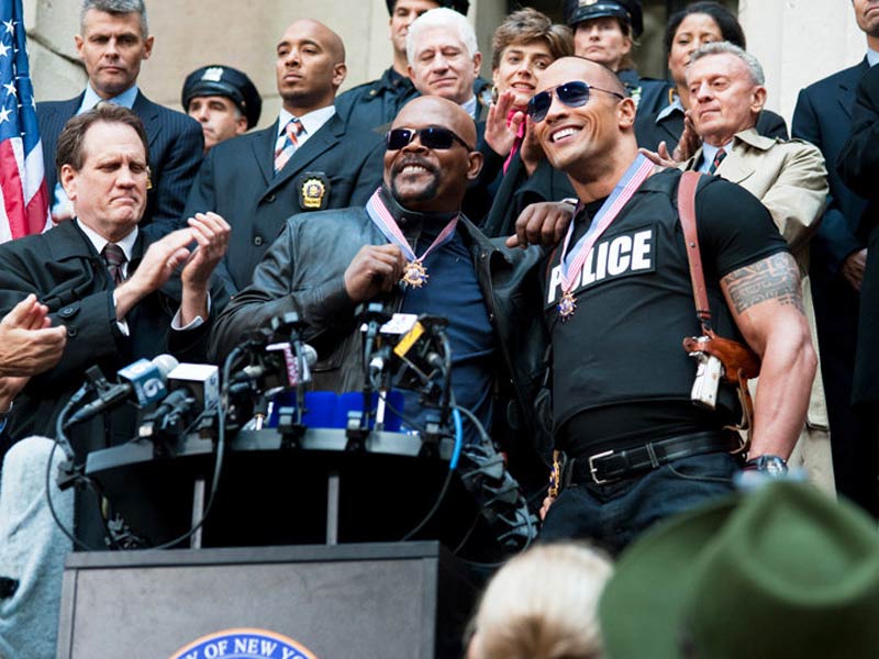 Die etwas anderen Cops : Bild Dwayne Johnson, Samuel L. Jackson
