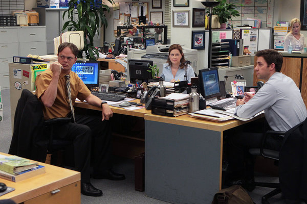The Office (US) : Bild Jenna Fischer, John Krasinski, Rainn Wilson