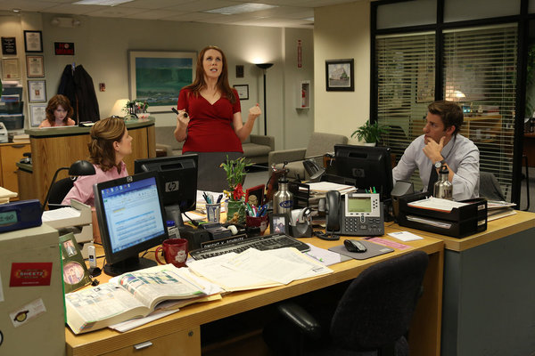 The Office (US) : Bild John Krasinski, Catherine Tate, Ellie Kemper, Jenna Fischer
