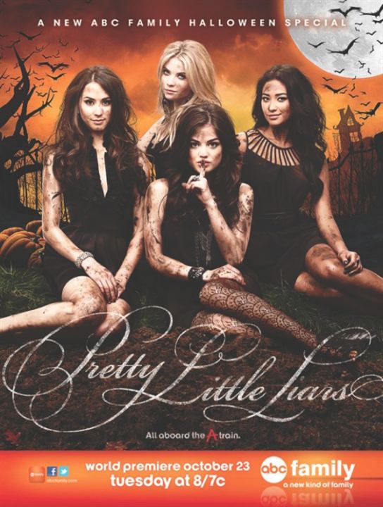 Pretty Little Liars : Bild Troian Bellisario, Lucy Hale, Shay Mitchell, Ashley Benson