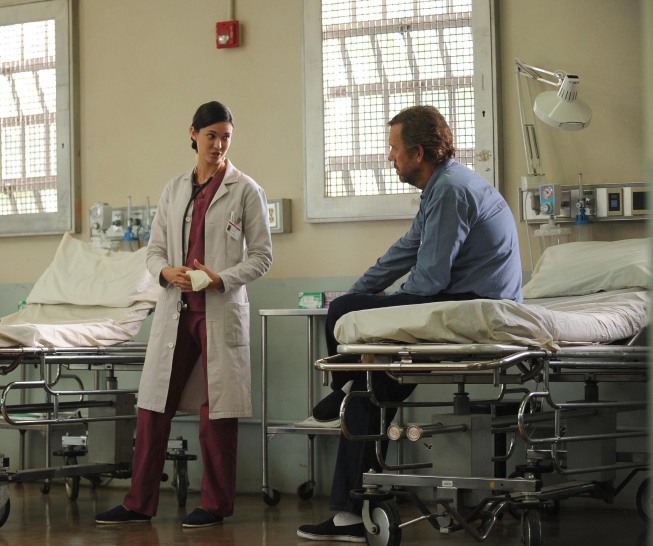 Dr. House : Bild Odette Annable, Hugh Laurie