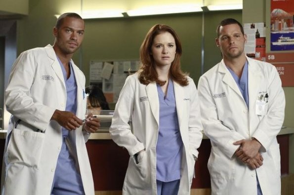 Grey's Anatomy - Die jungen Ärzte : Kinoposter Jesse Williams, Justin Chambers (I), Sarah Drew
