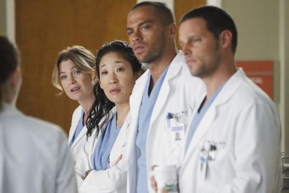 Grey's Anatomy - Die jungen Ärzte : Bild Ellen Pompeo, Sandra Oh, Justin Chambers (I), Jesse Williams, Sarah Drew