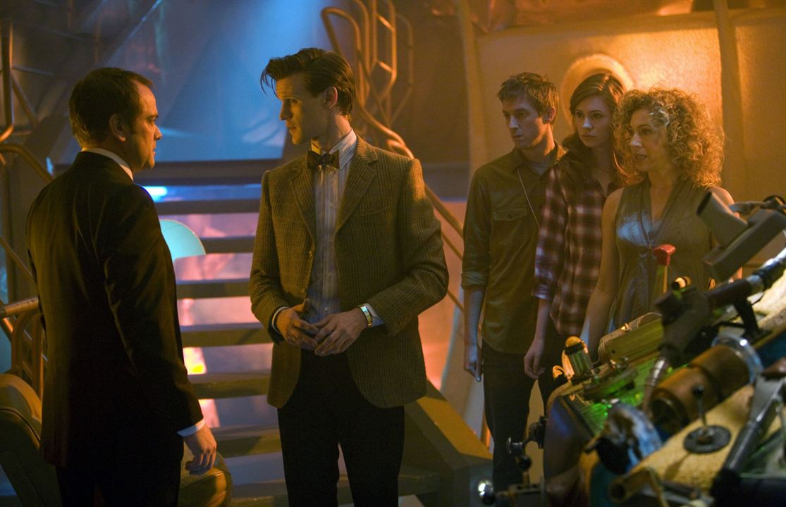 Doctor Who (2005) : Bild Arthur Darvill, Matt Smith (XI), Karen Gillan, Alex Kingston, Mark Sheppard