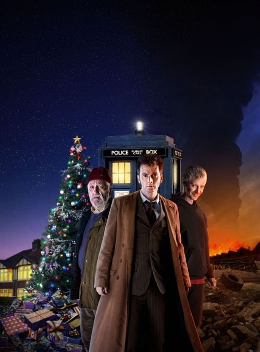 Doctor Who (2005) : Bild Bernard Cribbins, David Tennant, John Simm