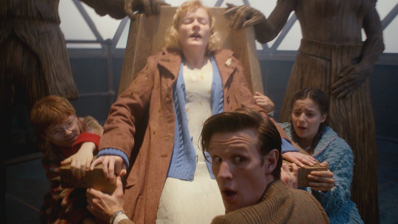 Doctor Who (2005) : Bild Maurice Cole, Claire Skinner, Matt Smith (XI), Holly Earl