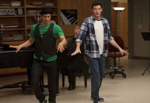 Glee : Bild Cory Monteith, Harry Shum Jr.