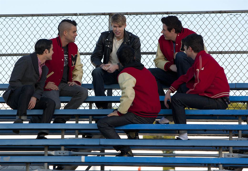 Glee : Bild Cory Monteith, Mark Salling, Darren Criss, Harry Shum Jr., Chord Overstreet, Damian McGinty