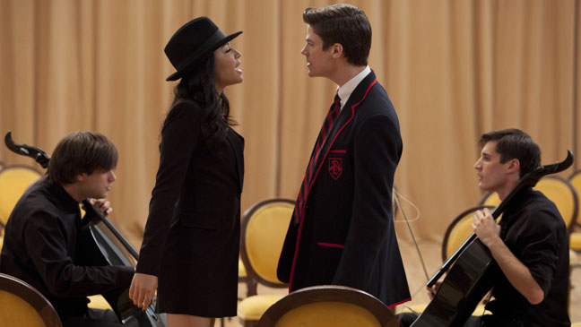 Glee : Bild Grant Gustin, Naya Rivera