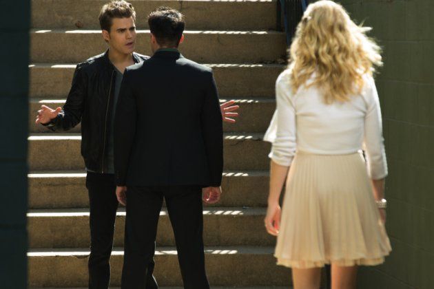 Vampire Diaries : Bild Michael Trevino, Paul Wesley, Candice King