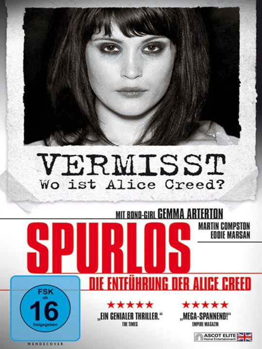 Spurlos - Die Entführung der Alice Creed : Kinoposter