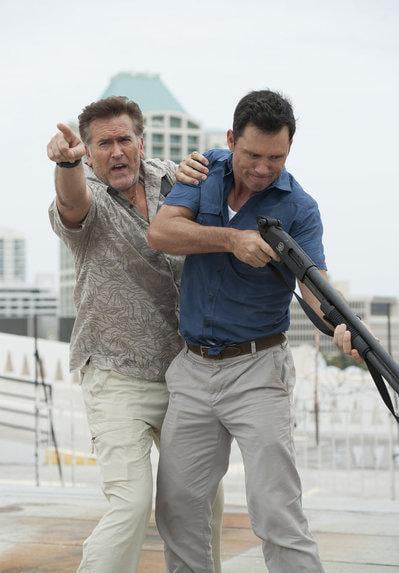 Burn Notice : Bild Bruce Campbell, Jeffrey Donovan