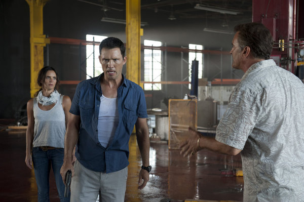 Burn Notice : Bild Gabrielle Anwar, Jeffrey Donovan, Bruce Campbell