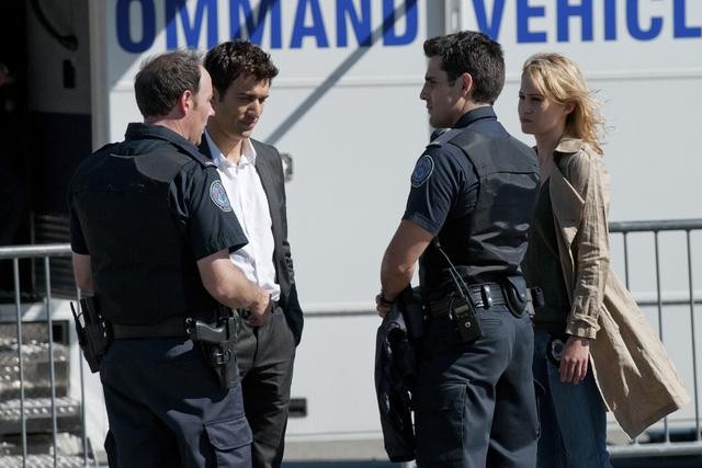 Rookie Blue : Bild Ben Bass, Matt Gordon, Camille Sullivan, Noam Jenkins