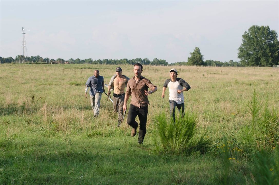 The Walking Dead : Bild Jon Bernthal, Steven Yeun, IronE Singleton, Andrew Lincoln