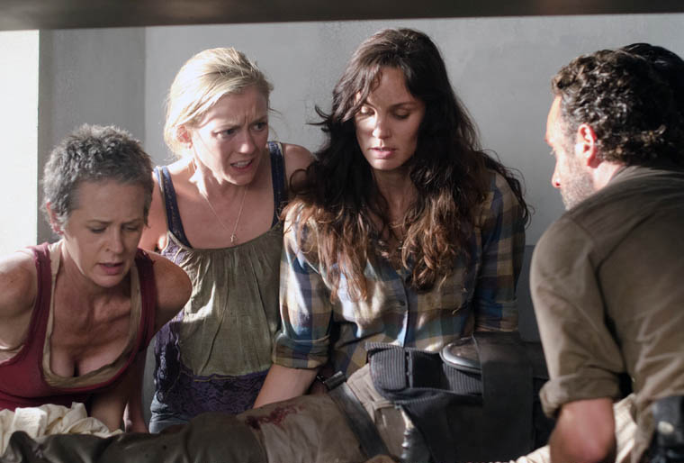 The Walking Dead : Bild Sarah Wayne Callies, Emily Kinney, Melissa McBride, Andrew Lincoln