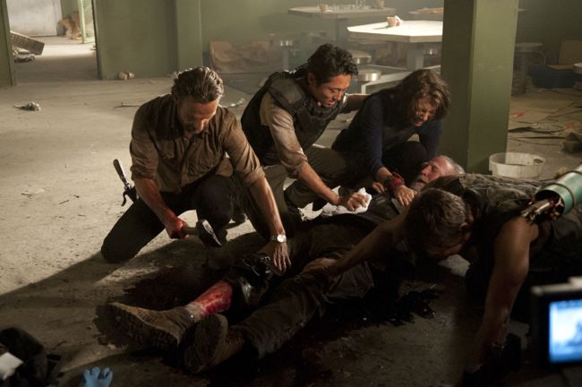 The Walking Dead : Bild Scott Wilson (II), Lauren Cohan, Norman Reedus, Steven Yeun, Andrew Lincoln