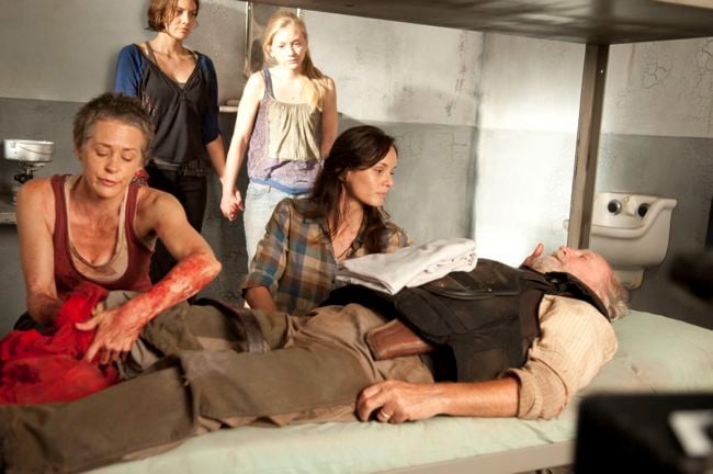 The Walking Dead : Bild Lauren Cohan, Sarah Wayne Callies, Melissa McBride, Scott Wilson (II), Emily Kinney