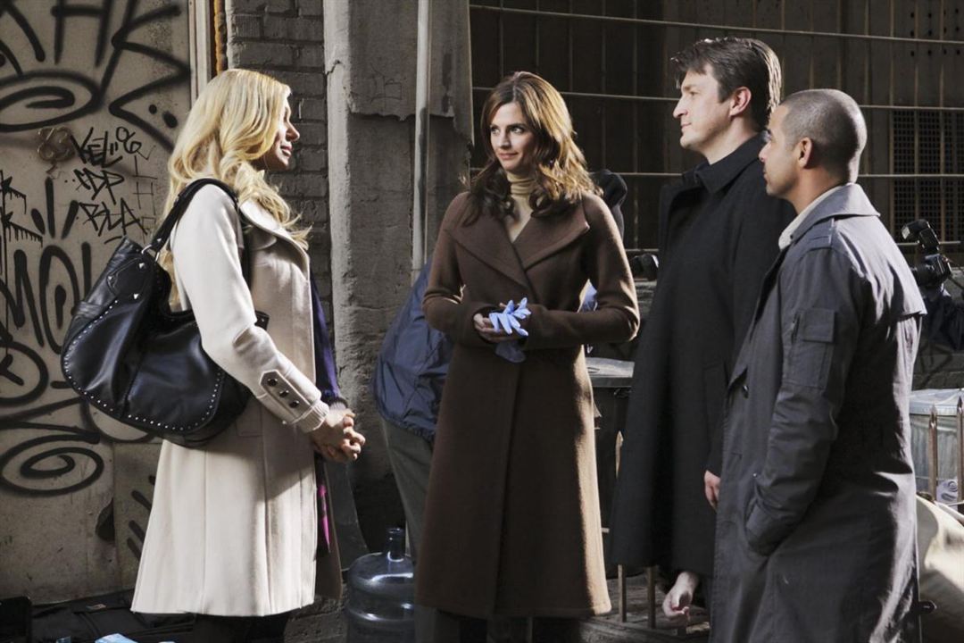 Castle : Bild Jon Huertas, Stana Katic, Nathan Fillion, Laura Prepon