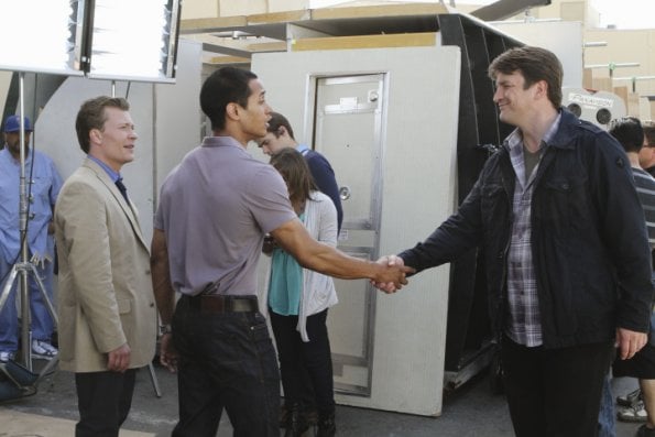 Castle : Bild Ryan Deal, Justice Gamble, Nathan Fillion