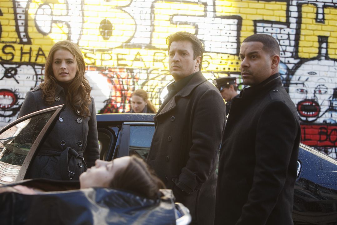 Castle : Bild Stana Katic, Jon Huertas, Nathan Fillion