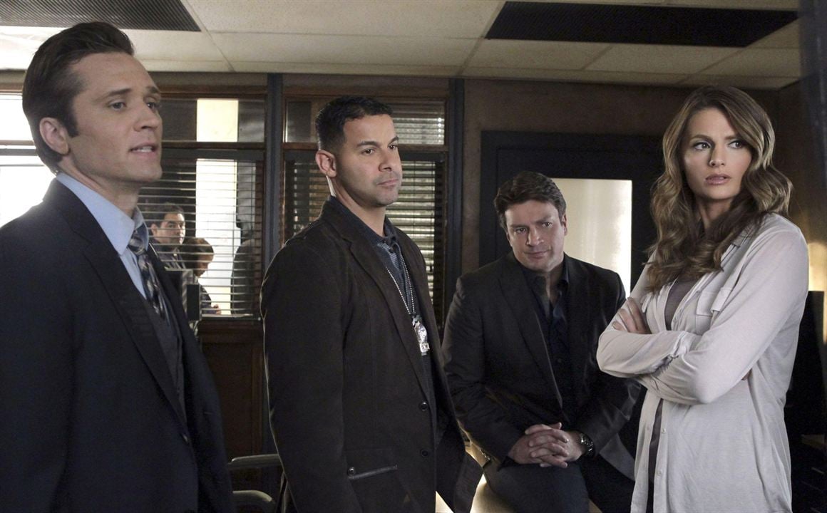 Castle : Bild Jon Huertas, Stana Katic, Nathan Fillion, Seamus Dever