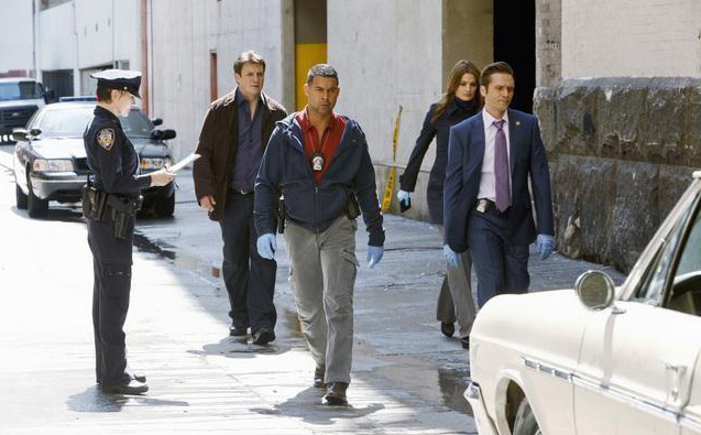 Castle : Bild Seamus Dever, Stana Katic, Nathan Fillion, Jon Huertas