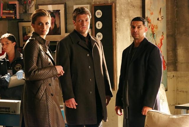 Castle : Bild Stana Katic, Jon Huertas, Nathan Fillion