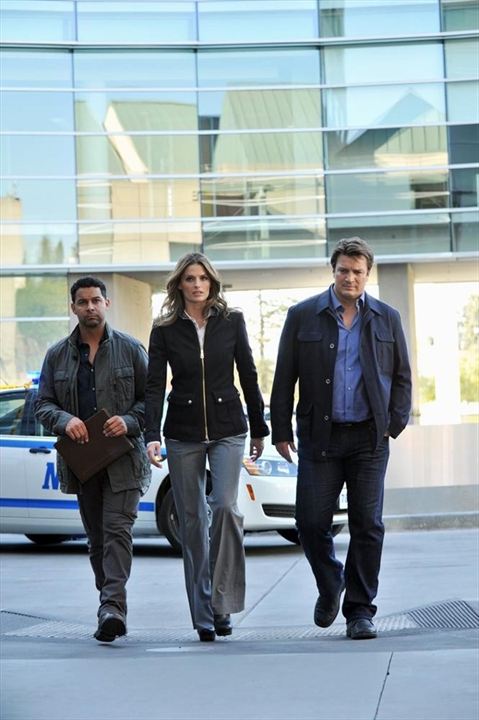 Castle : Bild Jon Huertas, Stana Katic, Nathan Fillion