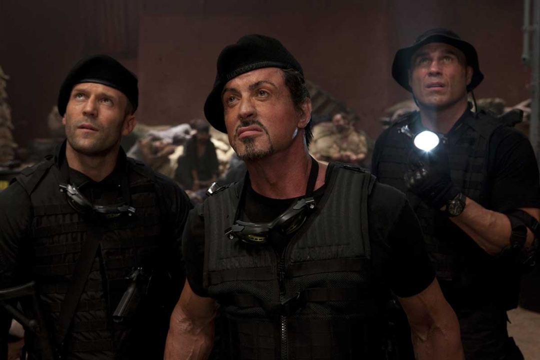 The Expendables : Bild Randy Couture, Jason Statham, Sylvester Stallone