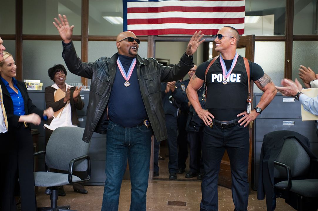 Die etwas anderen Cops : Bild Samuel L. Jackson, Dwayne Johnson