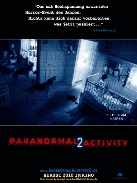 Paranormal Activity 2 : Kinoposter