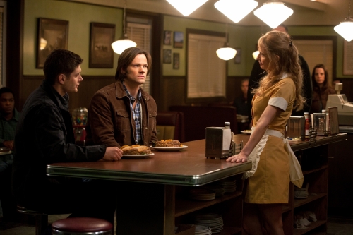 Supernatural : Bild Samantha Smith (III), Jensen Ackles, Jared Padalecki